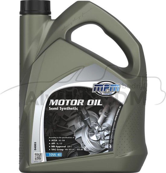 MPM Motorolie 10w40 - 5 liter | bol.com