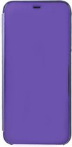 Shop4 - Samsung Galaxy J4 Plus Hoesje - Clear View Case Paars