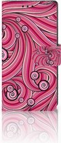 Sony Xperia XA1 Uniek Boekhoesje Swirl Pink