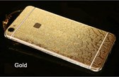 Xssive - 2x Glitter sticker voor Apple iPhone 6 Plus/6S Plus - goud - met patroon