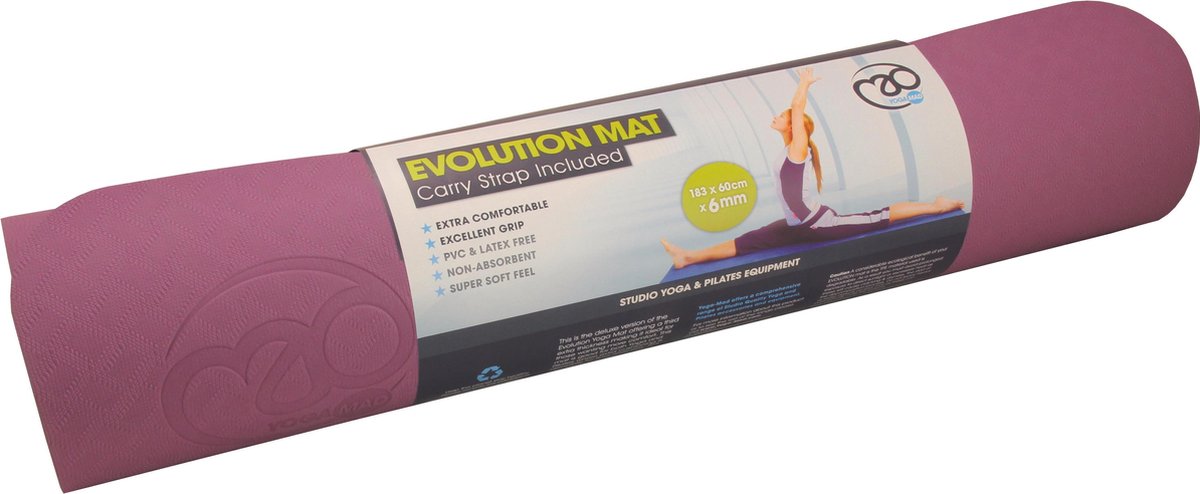 Yoga-Mad - Evolution Mat - 6 mm - Aubergine