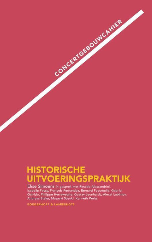 Cover van het boek 'Concertgebouwcahier historische uitvoering' van  Onbekend
