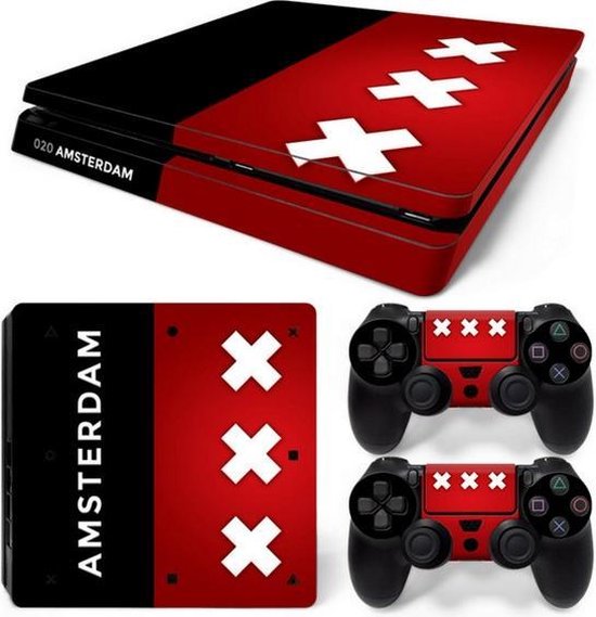 Amsterdam PS4 Slim Console Skins PlayStation Stickers