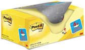 Pack économique: Notes Post-it®, jaune canari ™, 38 x 51 mm, 100 feuilles / bloc, 16 blocs + 4 GRATUITS