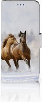 Geschikt voor Samsung Galaxy S8 Uniek Boekhoesje Paarden