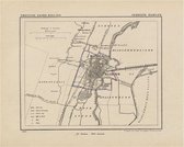 Historische kaart, plattegrond van gemeente Haarlem in Noord Holland uit 1867 door Kuyper van Kaartcadeau.com
