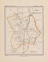 Historische kaart, plattegrond van gemeente Vries in Drenthe uit 1867 door Kuyper van Kaartcadeau.com