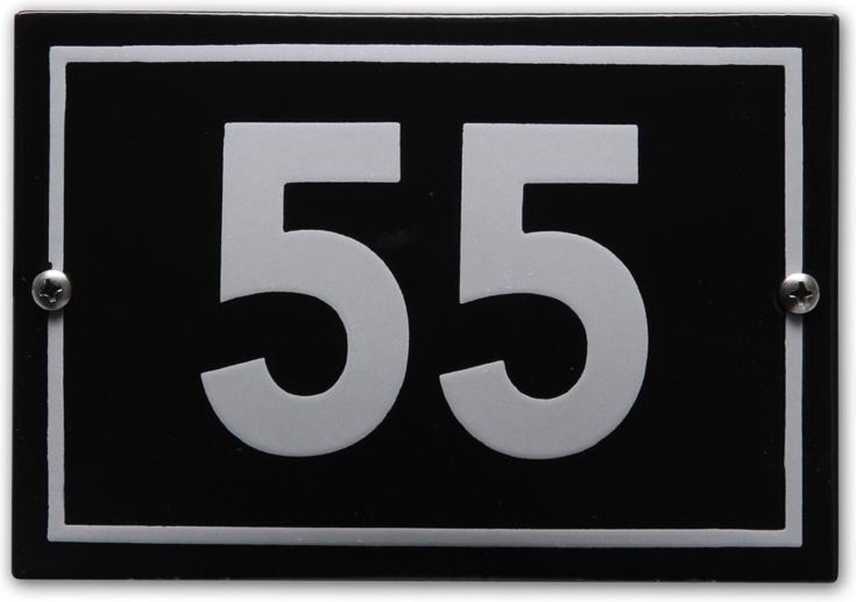 Huisnummer model Phil nr. 55