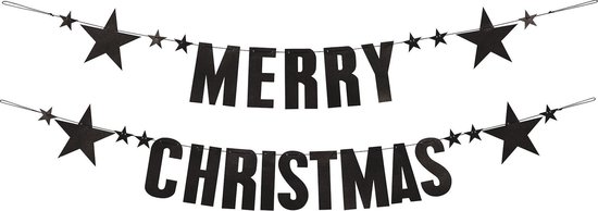 Bloomingville slinger Merry Christmas zwart | bol.com