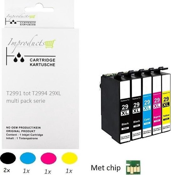 Improducts® cartridges Alternatief Epson 29 T29 multi pack + bol.com