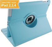 iPad 2/3/4 Hoes 360 draaibaar Licht Blauw.