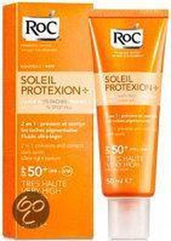 Roc Soleil Prot Fluid Anti Brown Spot - SPF 50+ - 50 ml - Zonnebrand lotion