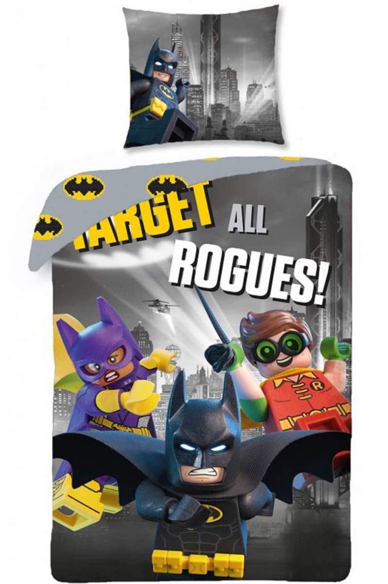 Lego Batman Movie - Dekbedovertrek - Eenpersoons - 140 x 200 xm - Multi
