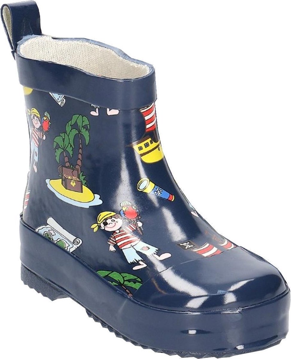 Playshoes Korte Regenlaarzen Piraten Donkerblauw Maat 19