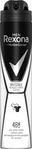 Deodorant Spray Invisible Men Rexona (200 ml)