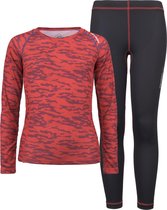 Tenson Ice Jam Thermoset  Sportshirt performance - Maat 158  - Unisex - rood/zwart