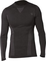 Performance Baselayer shirt lange mouwen zwart - onderkledij lopen/fietsen/voetbal