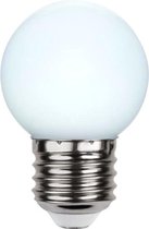 Prikkabel - Kogellamp - E27 - 1W - Daglicht - 6000K - Opaal