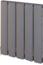 Design radiator horizontaal aluminium mat grijs 50x47cm438 watt- Eastbrook Malmesbury