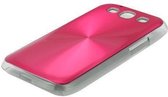 Roze aluminum metaal hard cover hoesje Galaxy S3 i9300