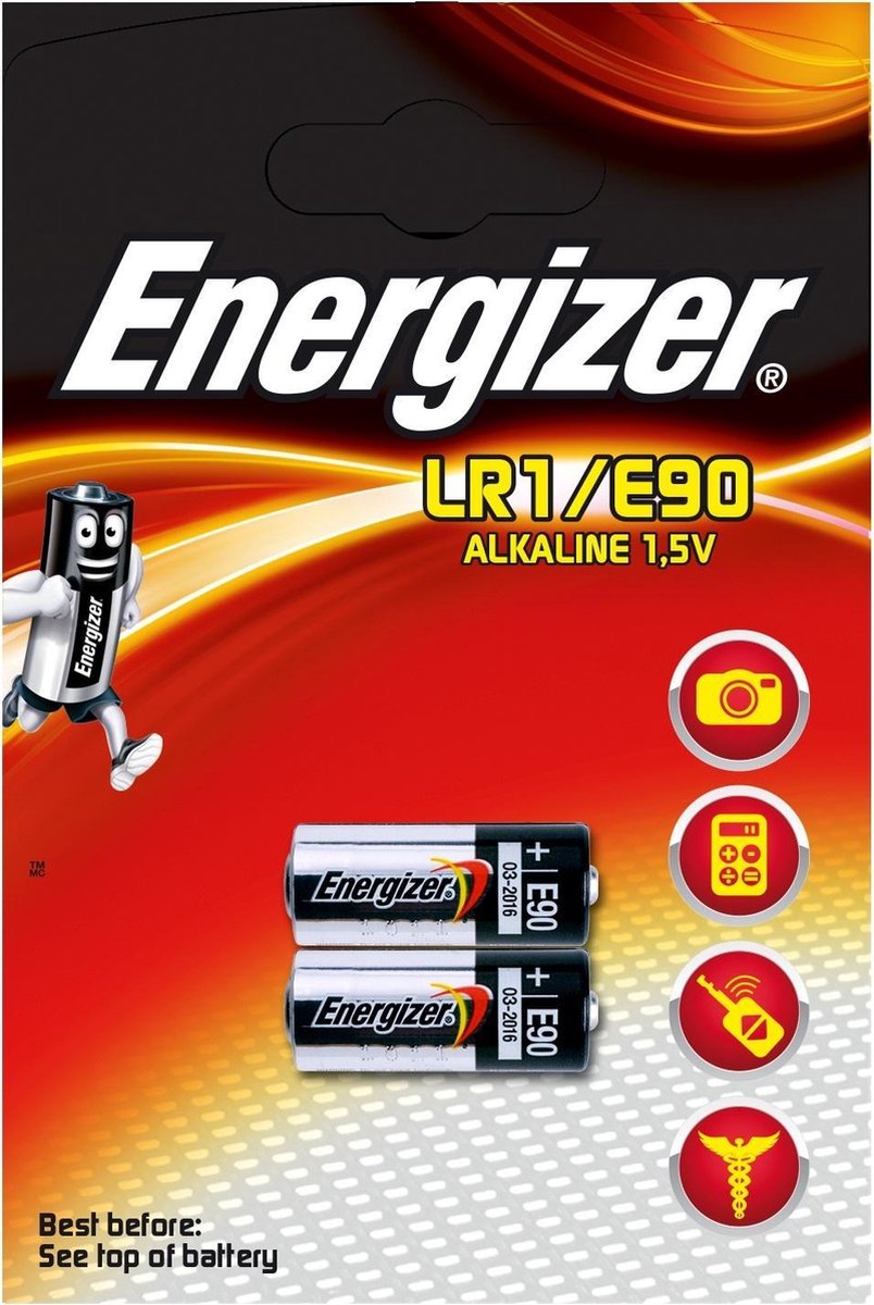 Energizer niet-oplaadbare batterijen Batterij Energizer E90/LR1/pak 2 |  bol.com