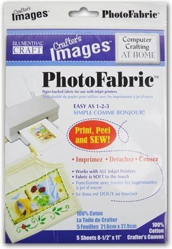 PhotoFabric Cotton Crafter's Canvas Fabric Sheets (5 vel) Blumenthal