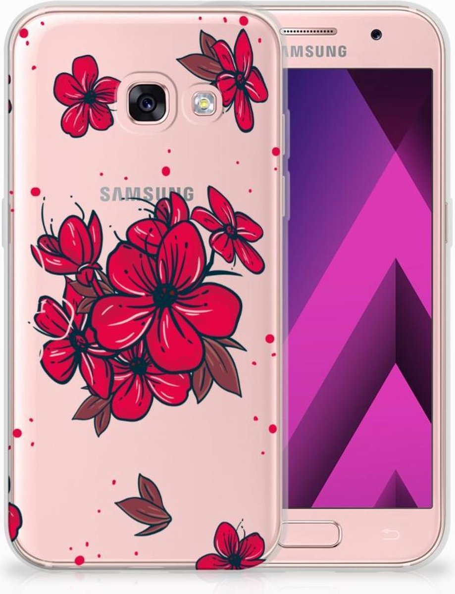 Samsung Galaxy A3 2017 TPU Case Blossom Red