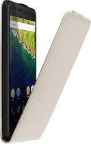 Huawei Nexus 6P Leder Flip Case hoesje Wit