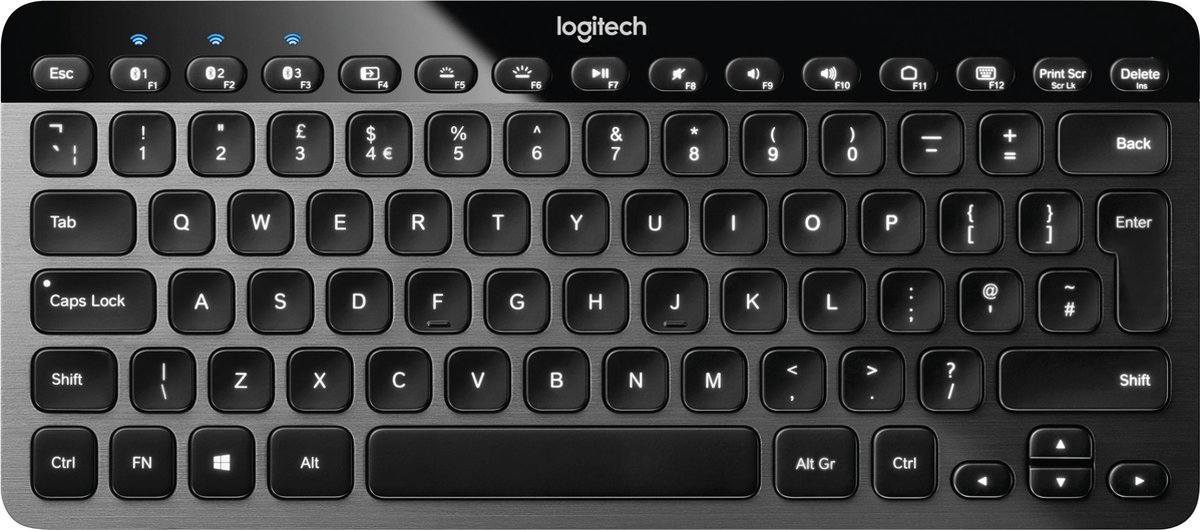 Logitech K810 Illuminated - Draadloos Bluetooth Toetsenbord - Qwerty |  bol.com