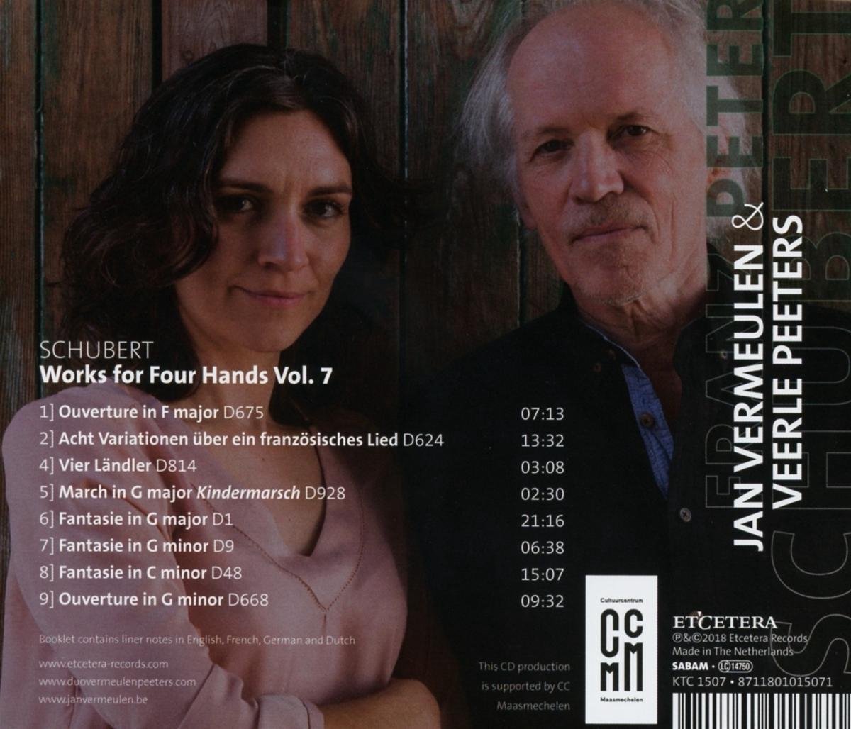 Jan Vermeulen & Veerle Peeters - Schubert: Works For 4 Hands Vol. 7 (CD ...