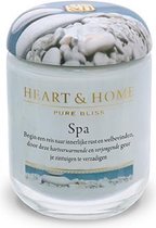 Heart & Home geurkaars in pot (s) -  Spa