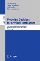 Lecture Notes in Computer Science 10571 - Modeling Decisions for Artificial Intelligence