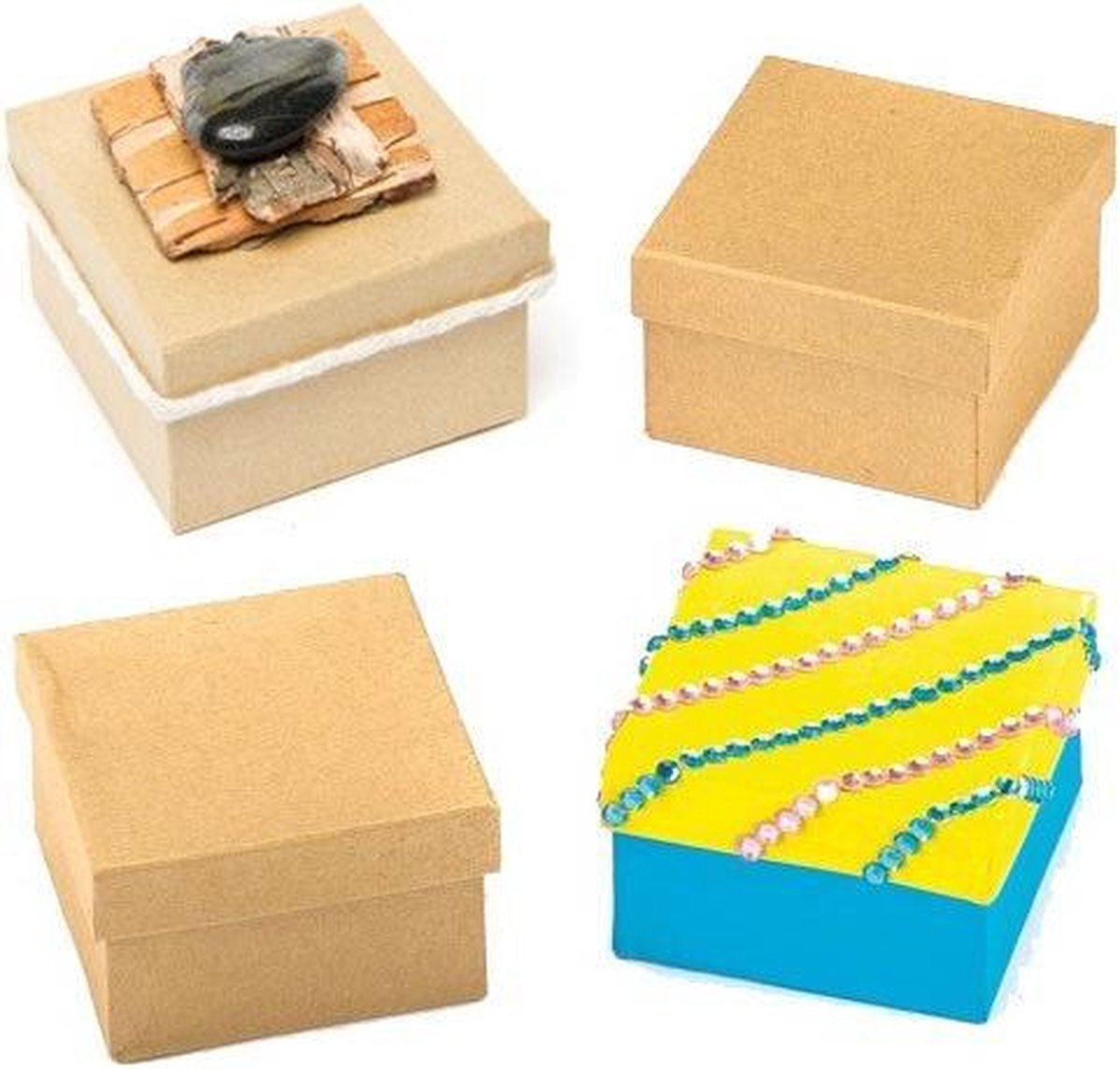 Vierkante knutseldoosjes (6 stuks per verpakking) | bol.com
