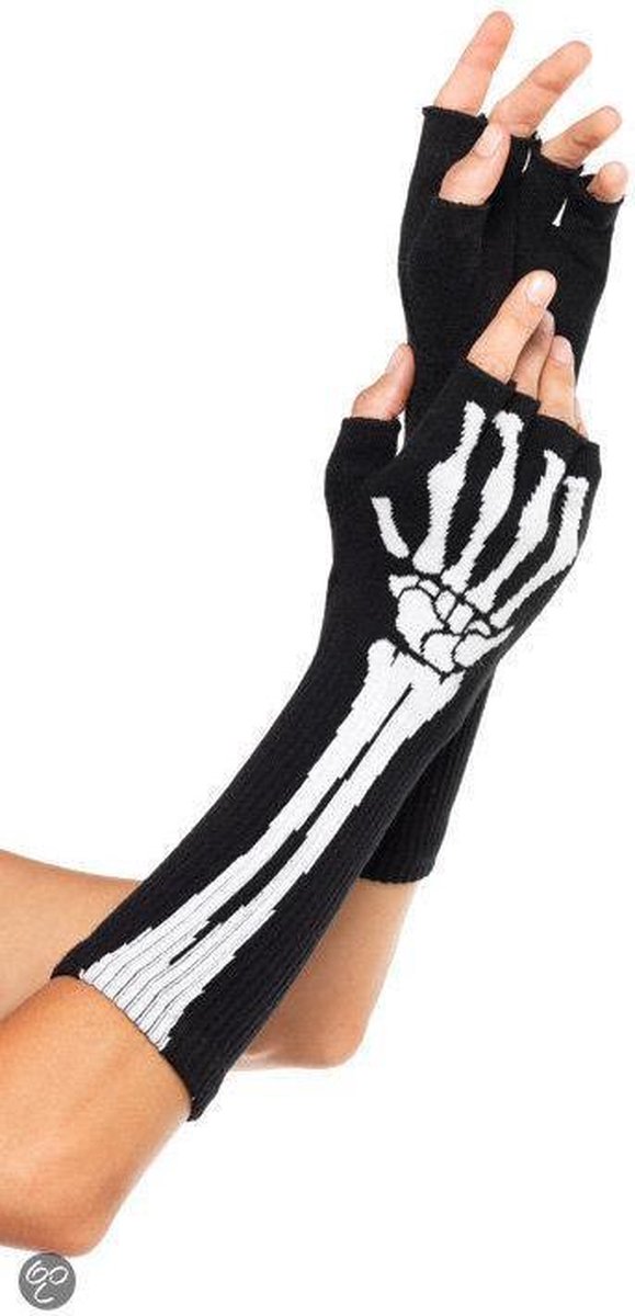 Handschoenen Accessoires Handschoenen & wanten Verkleden Op Bestelling Gemaakt Skull Fingerless Handschoenen 