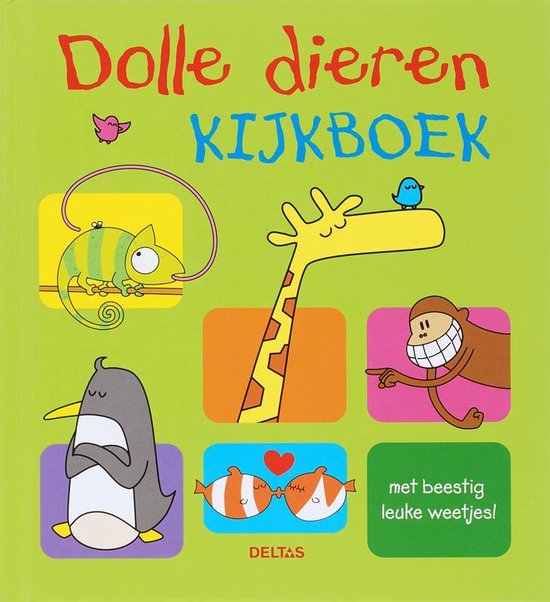 Cover van het boek 'Dolle dieren kijkboek'