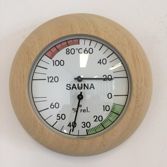 Sauna-Thermo-Hygrometer, Ø 136mm - saramax