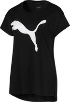 PUMA Active Logo Tee Shirt Dames - Cotton Black
