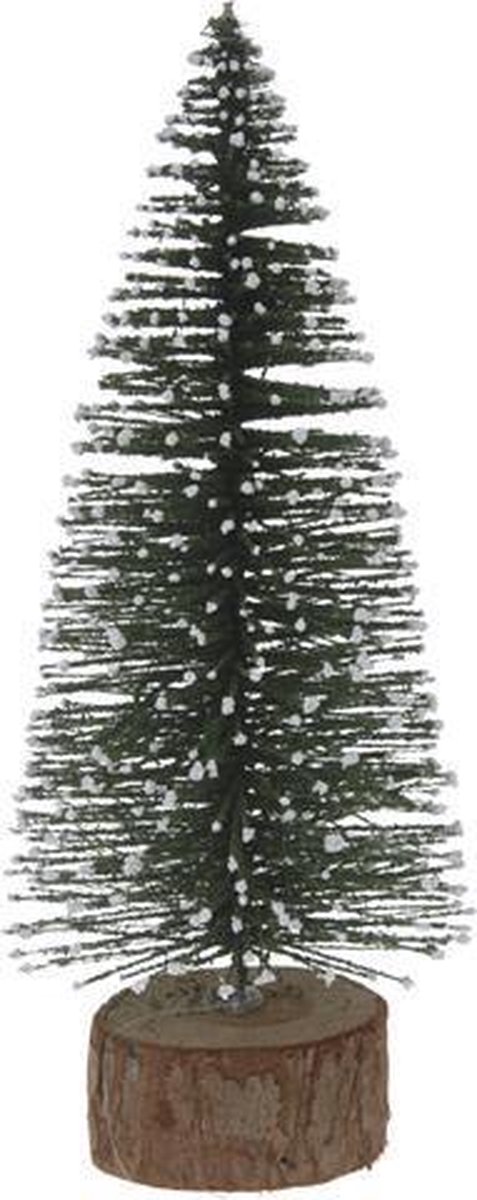Kerstboompje 25Cm Groen Sneeuw Kerstartikelen