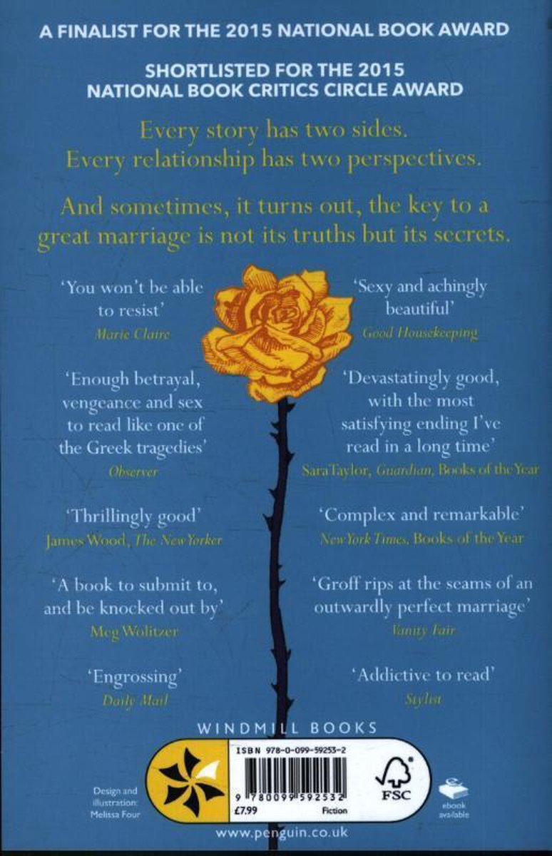Fates and Furies - back cover