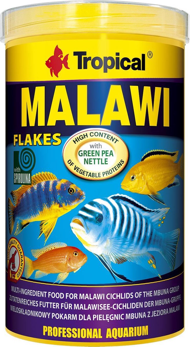 TROPICAL visvoer  Malawi flakes 200gr/1000ml