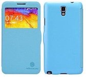 Note 3 Nillkin� Neo Premium Leren  Flip Case Galaxy Note 3 Flipcover met Magnetische Sluiting Lichtblauw
