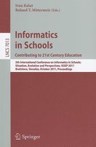 Informatics in Schools: Contributing to 21st Century Education: 5th International Conference on Informatics in Schools: Situation, Evolution and Persp
