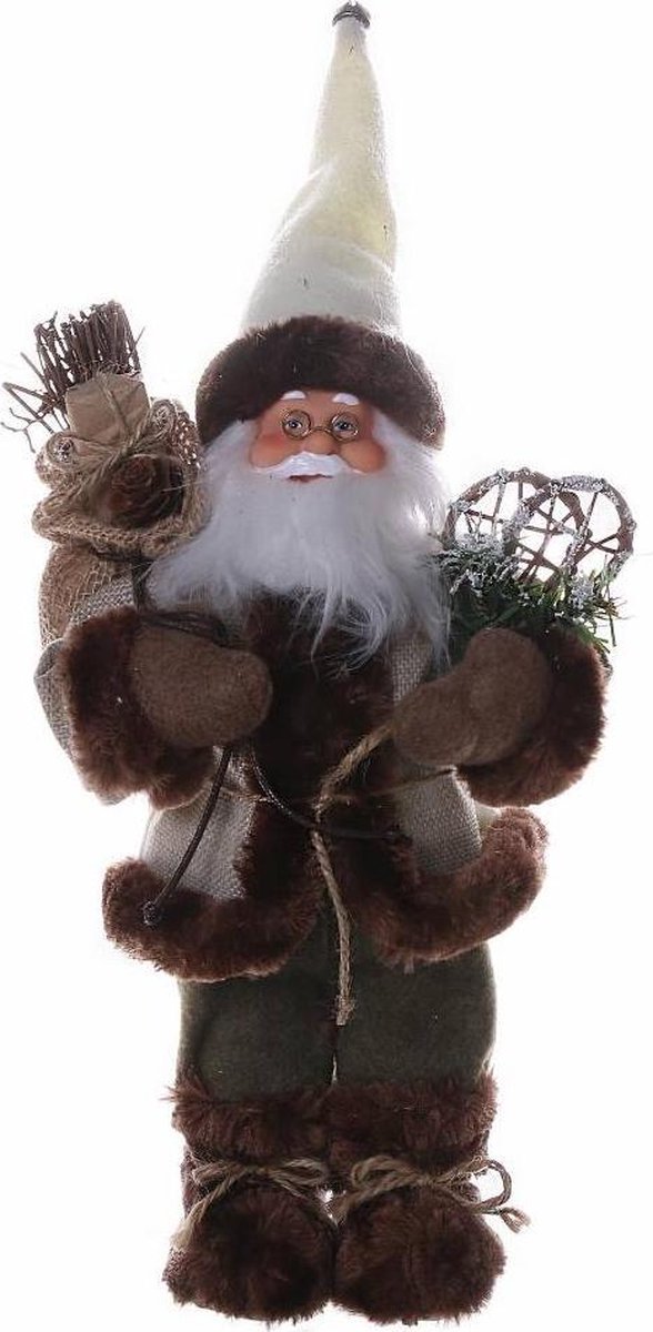 Your Dutch Living Kerstman Santa6 Creme 31cm Stof Kerst