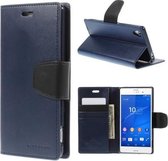 Goospery Sonata Leather hoesje Sony Xperia Z3 blauw