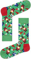 Happy Socks - Happy Holiday - kerst sokken - Garden Gnome - Groen Multi - Unisex - Maat  41-46
