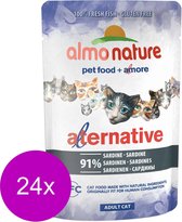 Almo Nature  Natvoer voor Katten - Alternative Pouches - 24 x 55g