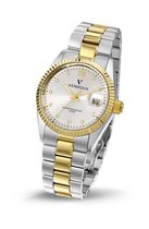VENDOUX The Times Square Silver/Gold MT43006-02 - Horloge - Dames - Zilver/Goudkleurig - Ø 36mm