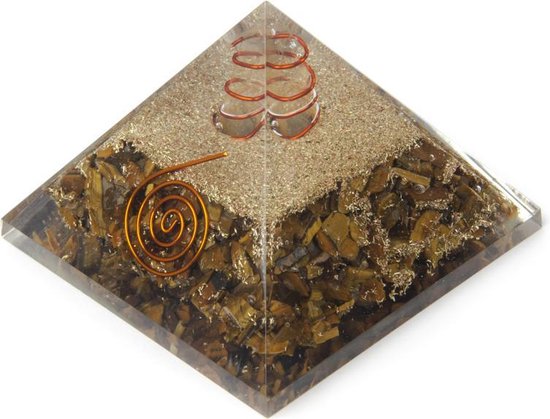 Orgone Piramide met Tijgeroog