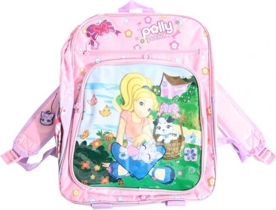 Polly pocket Rugzak 32x40x14 cm roze bol