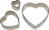 PME Heart Cutters Set / 3 - Lot de 3 emporte-pièces coeur
